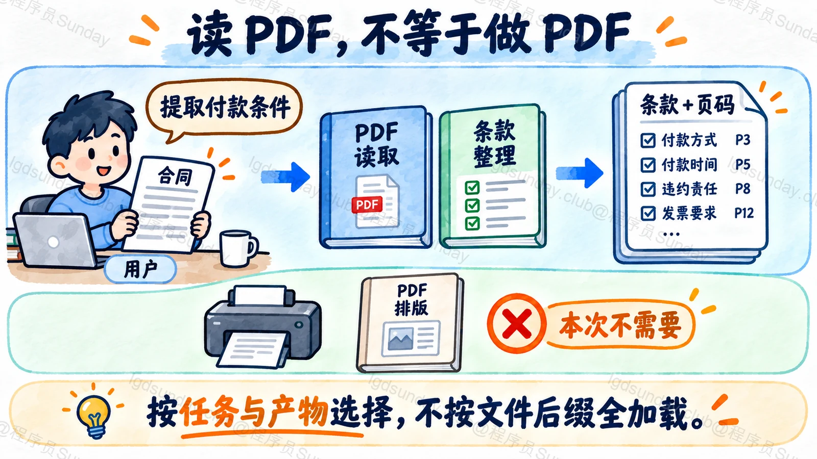 读 PDF，不等于做 PDF