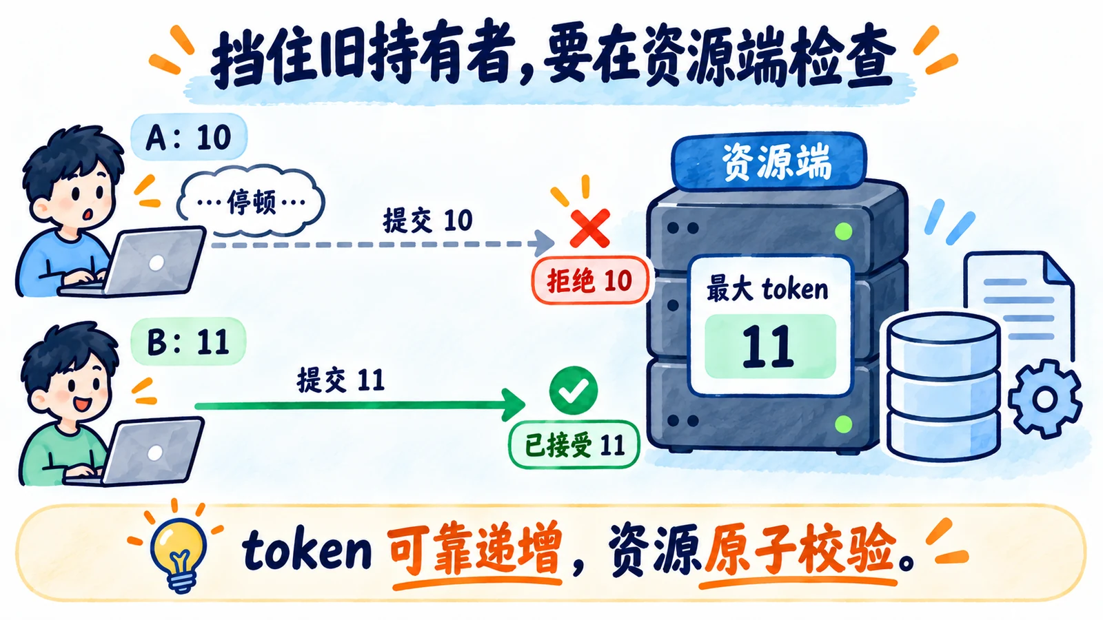 资源端递增token挡住旧持有者
