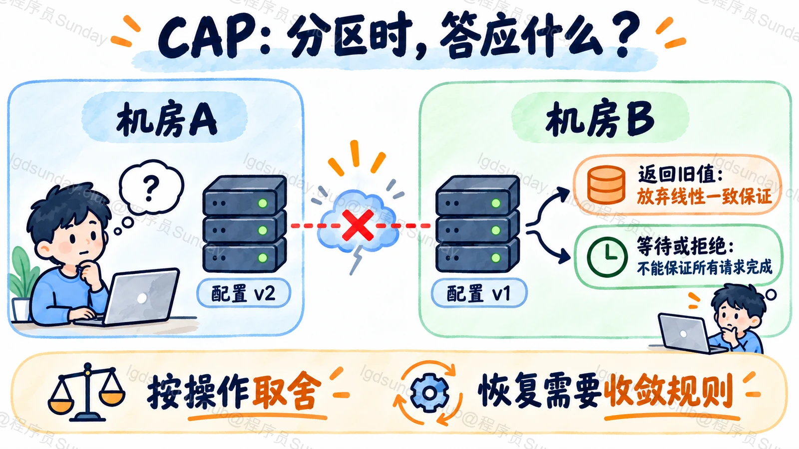 隔离副本面对读取时不能同时无条件提供最新值与完成保证