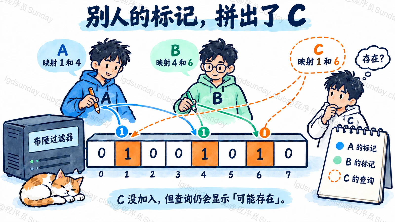 别人的标记,拼出了 C