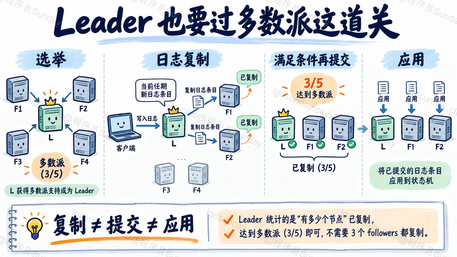 Leader 也要过多数派这道关