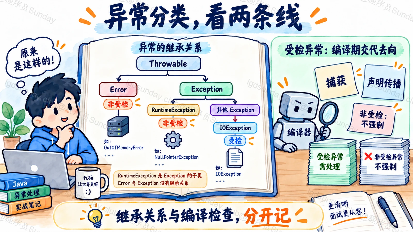异常继承与受检规则