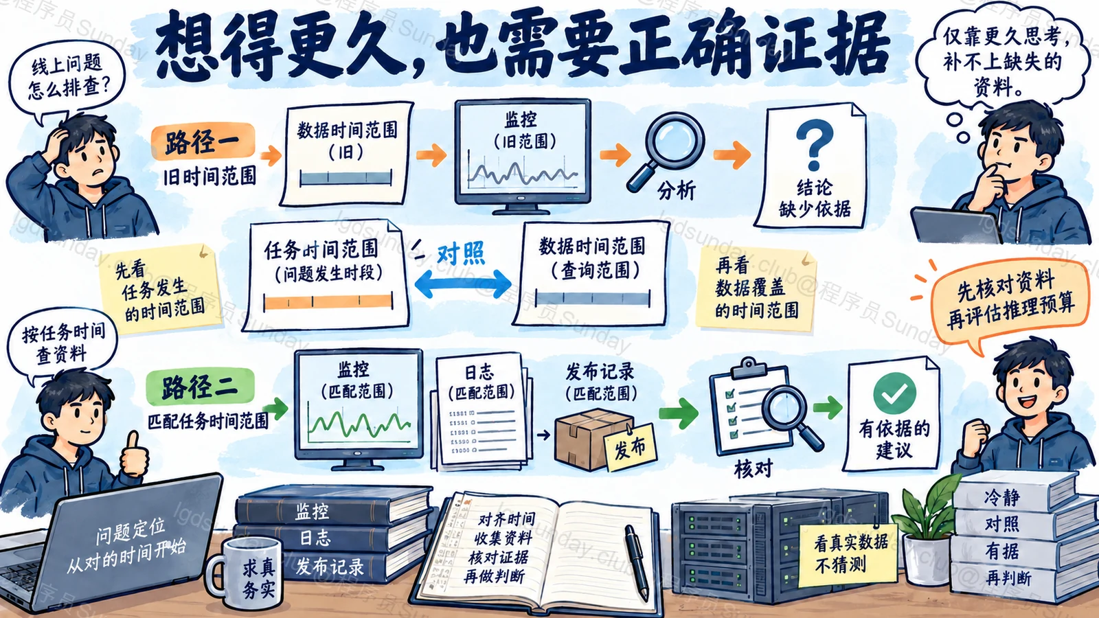 额外推理无法修正缺失或错误证据